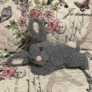 Little Miracles Cotton Grey Bunny Rabbit Extra Soft Plush Stuffed Animal Toy